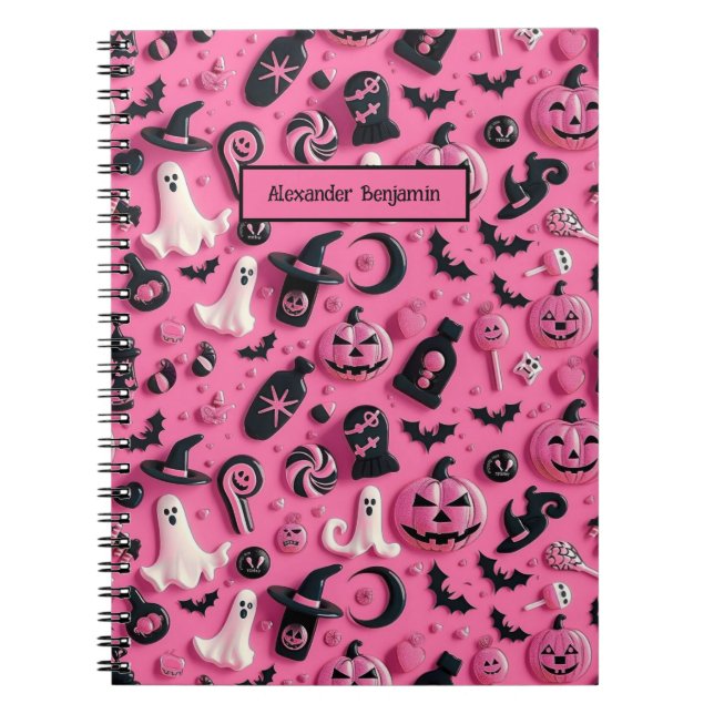 Cuaderno Halloween con calabaza de ghost (Frente)