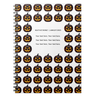 Cuaderno Halloween de calabaza festiva