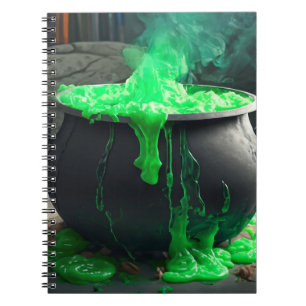 Cuaderno Halloween de Cauldron, una bruja torpe