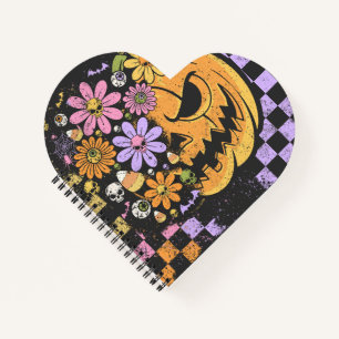 Cuaderno Halloween de la Calabaza de Caída Floral