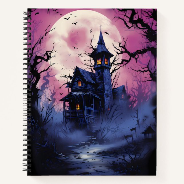 Cuaderno Halloween de la casa embrujada (Anverso)