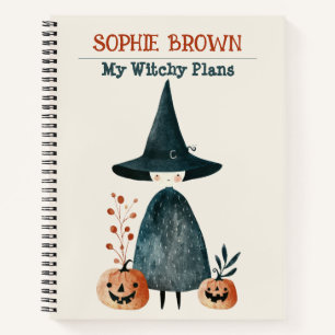 Cuaderno Halloween de la cutis espeluznante y las calabazas