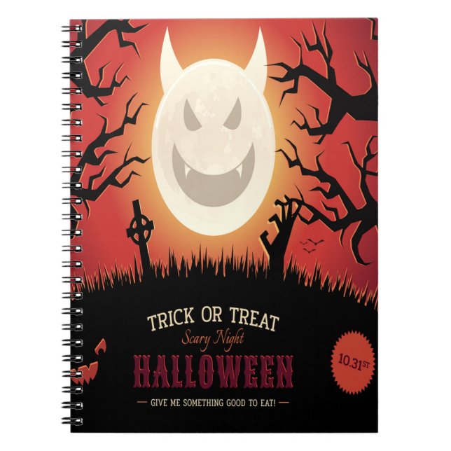 Cuaderno Halloween de la noche aterradora (Frente)