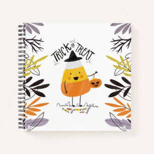 Cuaderno Halloween de maíz dulce o truco Portátil