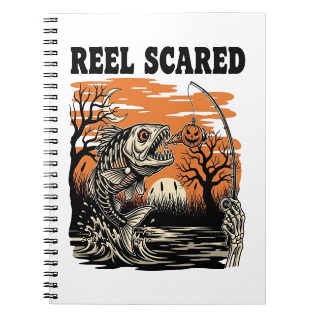 Cuaderno Halloween de Pesca para Niños Pequeños (Frente)