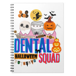 Cuaderno halloween del equipo dental