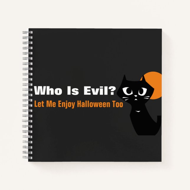 Cuaderno Halloween del gato negro (Anverso)