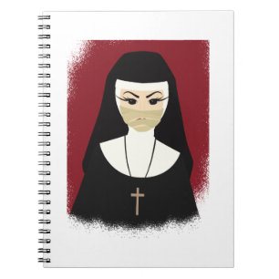 Cuaderno Halloween Devil Nun Gift For Dark Sister Lover