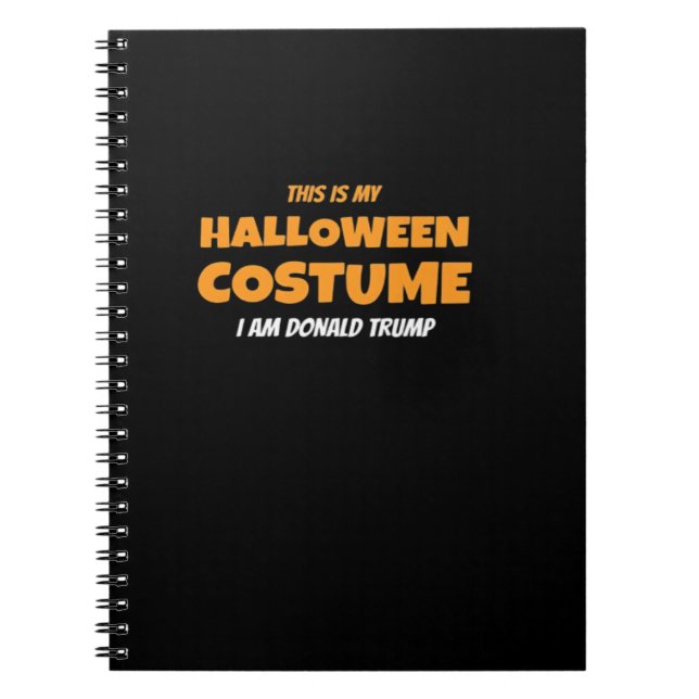 Cuaderno Halloween Donald Costume Trumpkin Ideas Clásica (Frente)