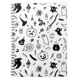 Cuaderno halloween doodle note diarios decoración de arte