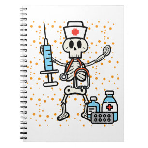 Cuaderno Halloween Enfermera Ortopédica Escrúbela