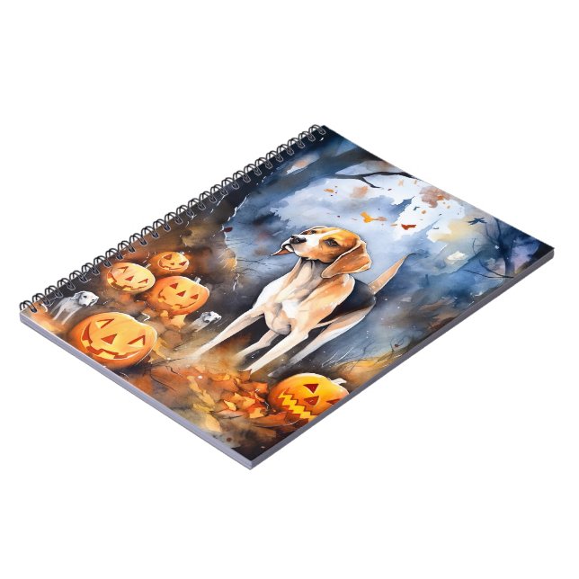 Cuaderno Halloween Foxhound American English con calabazas (Lado Izquierdo)
