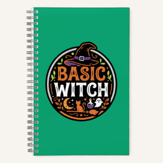 Cuaderno Halloween: gato negro y fantasma – Bruja Básica.