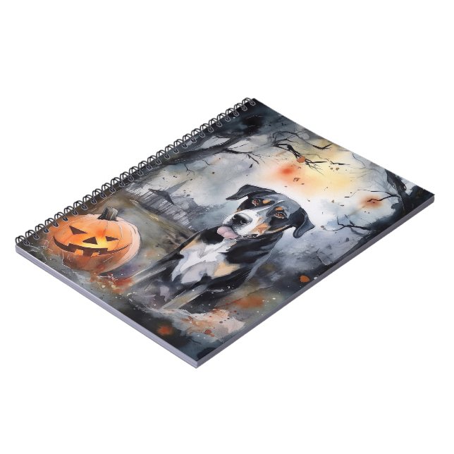 Cuaderno Halloween Gran Suiza Con Calabazas Temerosas (Lado Izquierdo)