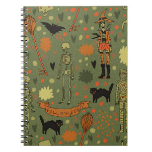 Cuaderno Halloween Haunt: Mezcla de cosechas espeluznantes