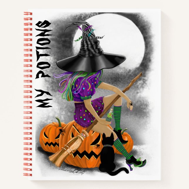 Cuaderno Halloween Journal/ Sketchbook/Planner Notebook (Anverso)