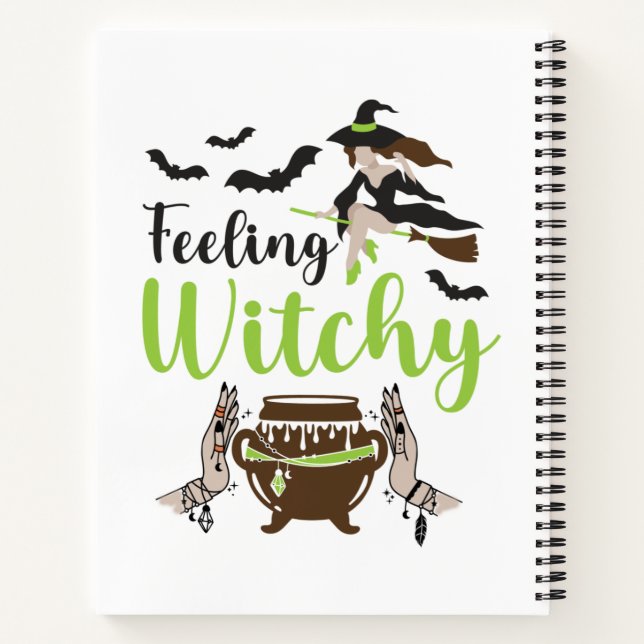 Cuaderno Halloween mágico de brujería (Reverso)