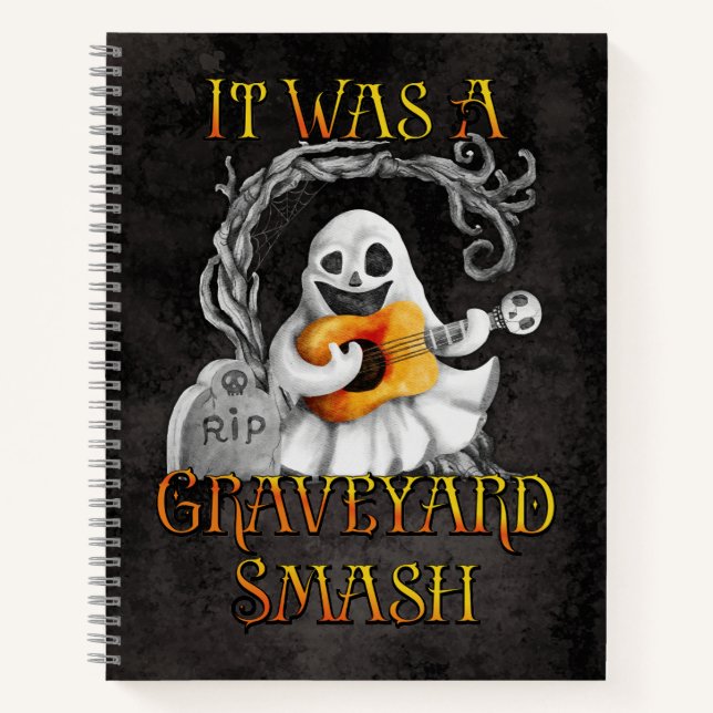 Cuaderno Halloween Monster Mash Fantasma Graveyard (Anverso)