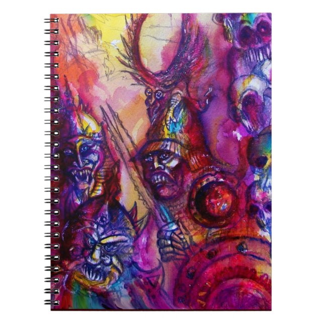 Cuaderno HALLOWEEN MONSTERS / Fantasía DE LA GUERRA DE ORK (Frente)