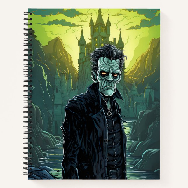 Cuaderno Halloween monstruoso de Frankenstein (Anverso)