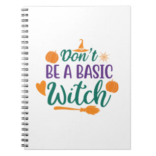 Cuaderno Halloween no es una bruja básica