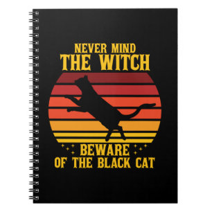 Cuaderno Halloween no importa la bruja del gato