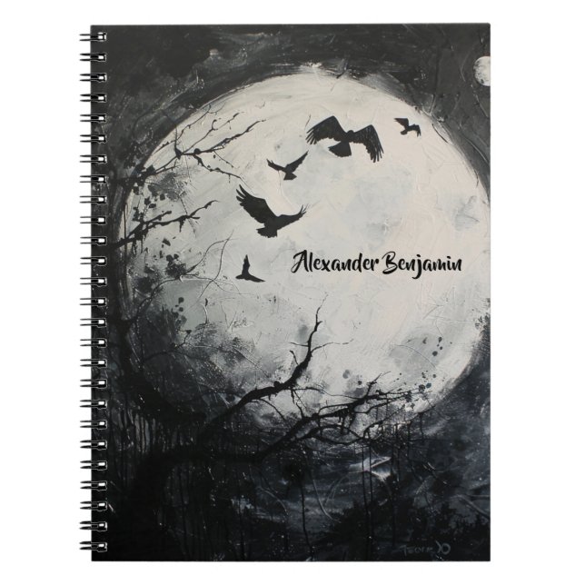 Cuaderno Halloween nocturno de Haunty (Frente)