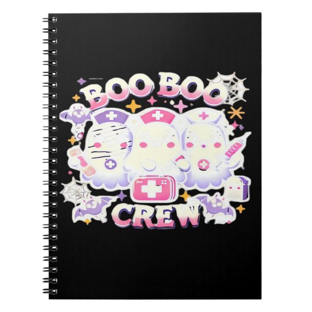 Cuaderno Halloween Nurse Ghost Squad Boo Boo Crew Funny Spo (Frente)