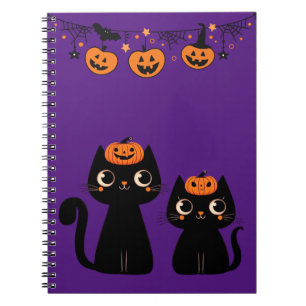 Cuaderno Halloween/otoño/otoño/otoño/calabaza/gato