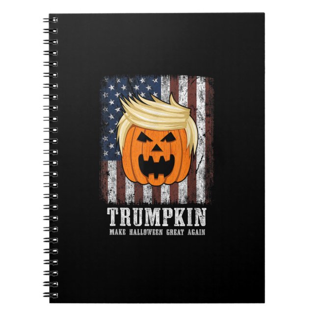 Cuaderno Halloween patriótico Trumpkin (Frente)