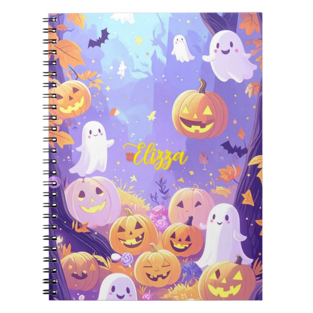 Cuaderno Halloween personalizable (Frente)