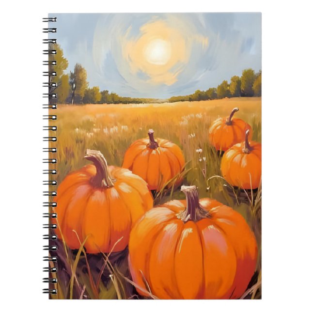 Cuaderno Halloween Pumpkin Patch Fall Autumn (Frente)