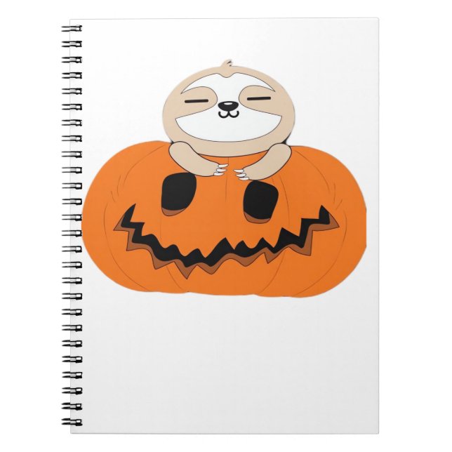 Cuaderno Halloween Pumpkin Sloth Classic T-Shirt (Frente)