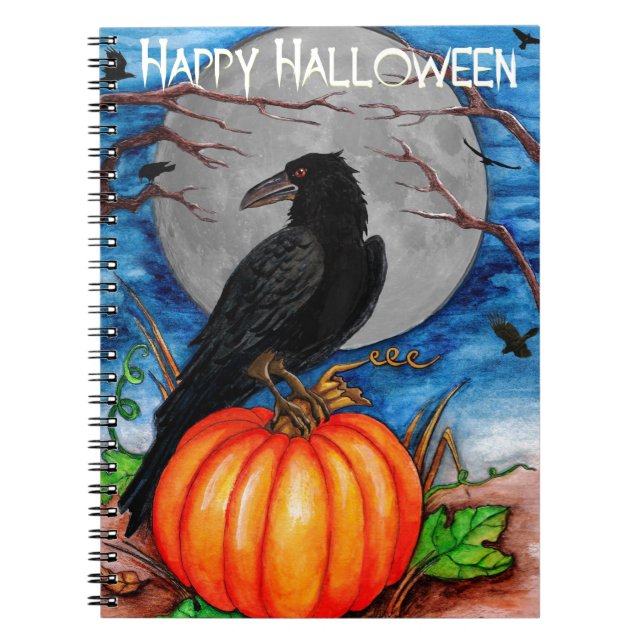 Cuaderno Halloween Raven (Frente)
