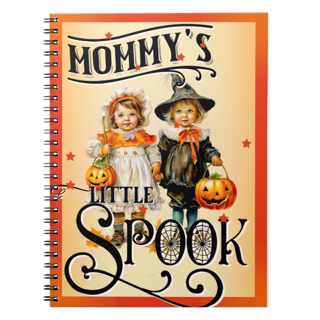 Cuaderno Halloween retro divertida (Frente)
