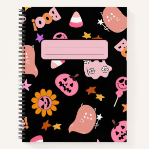 Cuaderno Halloween rosa