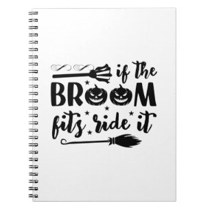 Cuaderno Halloween Si El Broom Se Encaja Con El Cumpleaños