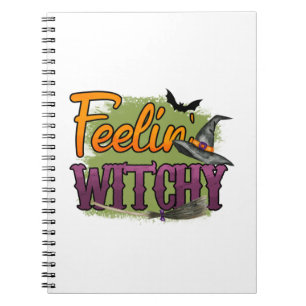 Cuaderno Halloween sintiendo brujería Cumpleaños
