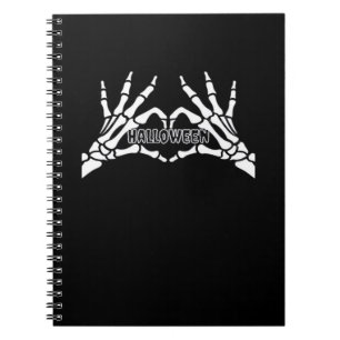 Cuaderno Halloween - Skeleton Hands Heart
