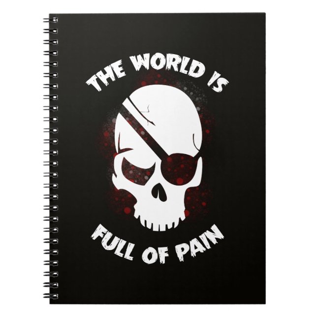 Cuaderno Halloween Skull Dark Black Scary (Frente)