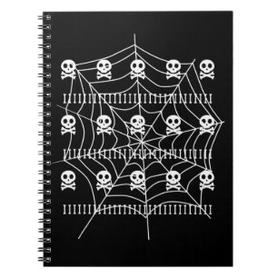 Cuaderno Halloween Skull Spider Web Costume o trata