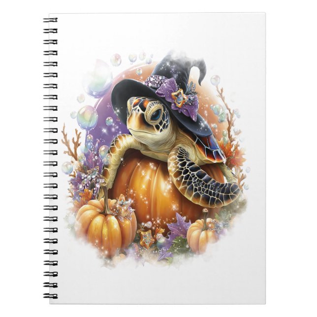 Cuaderno Halloween sobre el mar de las tortugas marinas (Frente)