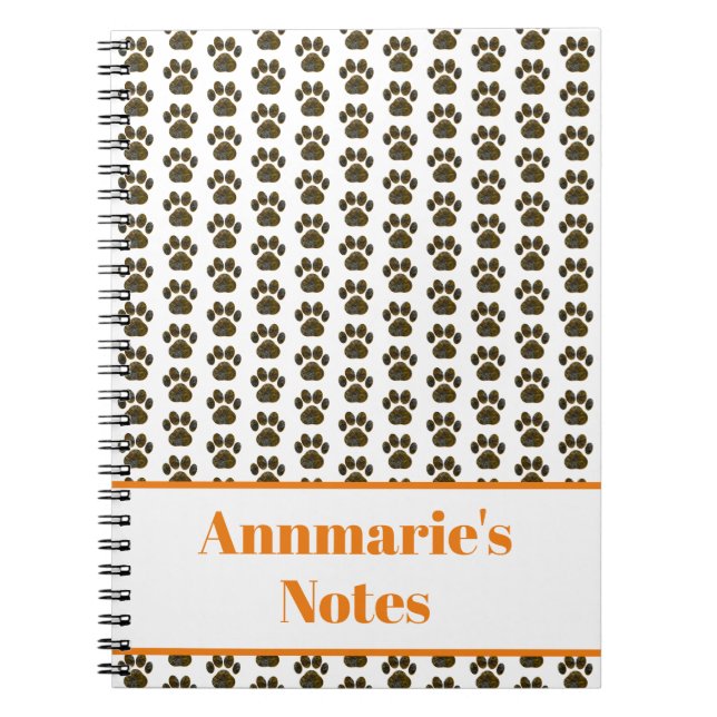 Cuaderno Halloween sobre la silueta de la pintura animal so (Frente)