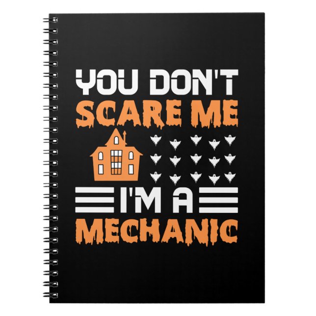 Cuaderno Halloween Soy Un Cumpleaños Mecánico (Frente)