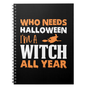 Cuaderno Halloween Soy Una Bruja Todo El Año Cumpleaños