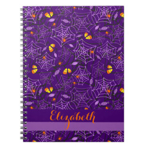 Cuaderno Halloween Spiders & Candy Personalized Notebook