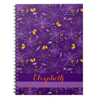 Cuaderno Halloween Spiders & Candy Personalized Notebook