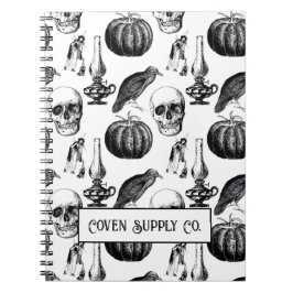 Cuaderno Halloween Spiral Notebook – Vintage Gothic