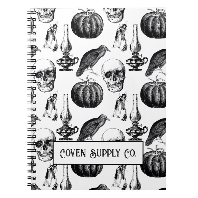 Cuaderno Halloween Spiral Notebook – Vintage Gothic (Frente)