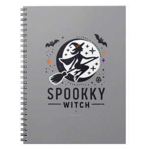Cuaderno Halloween Spooky Witch Design - Volando en la habi